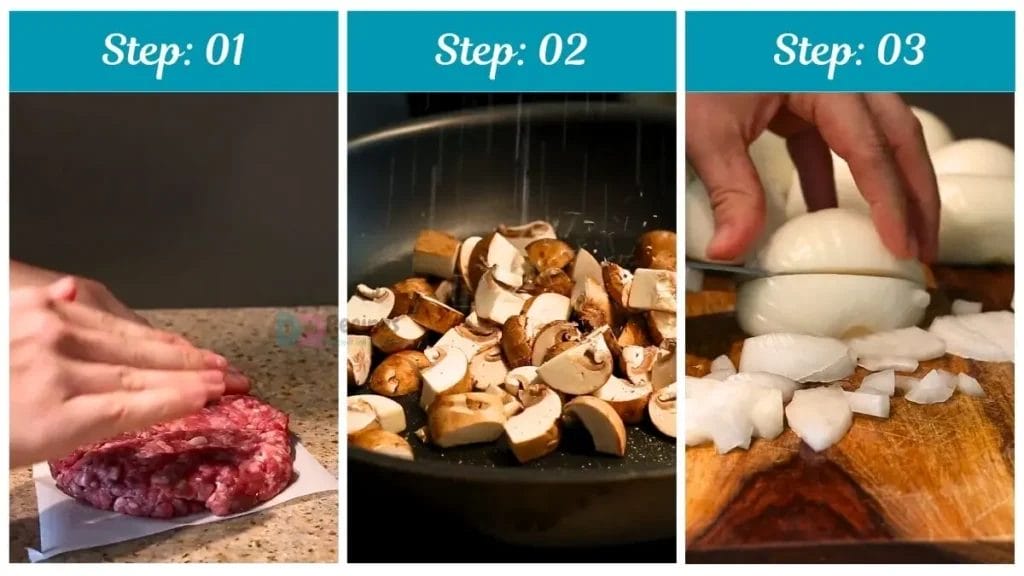Step by Step Dairy Queen Mushroom Swiss Burger Recipe