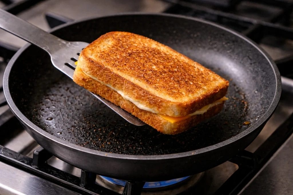 grilled cheese crispy sandwich