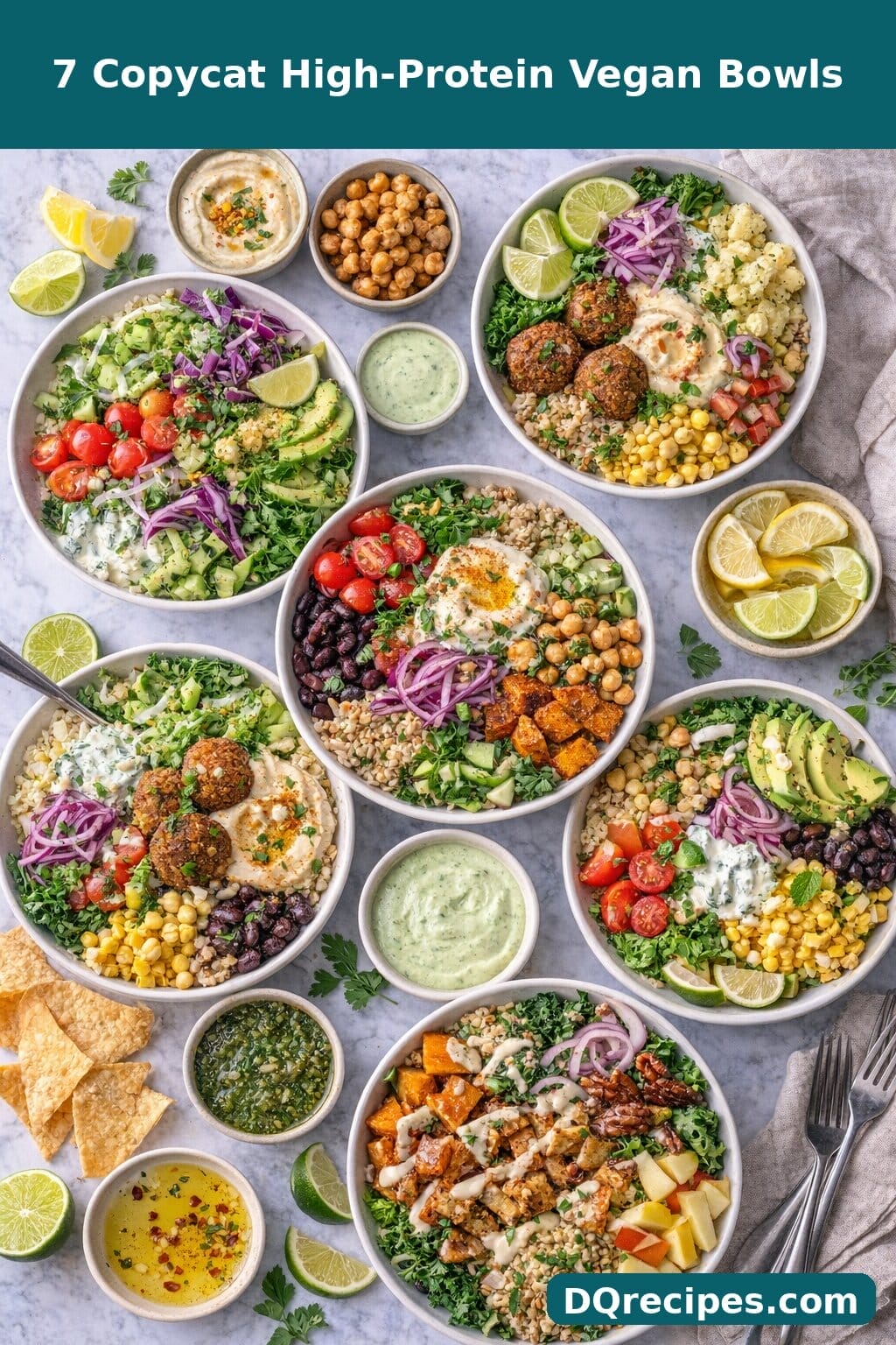 7 Copycat High-Protein Vegan Bowls