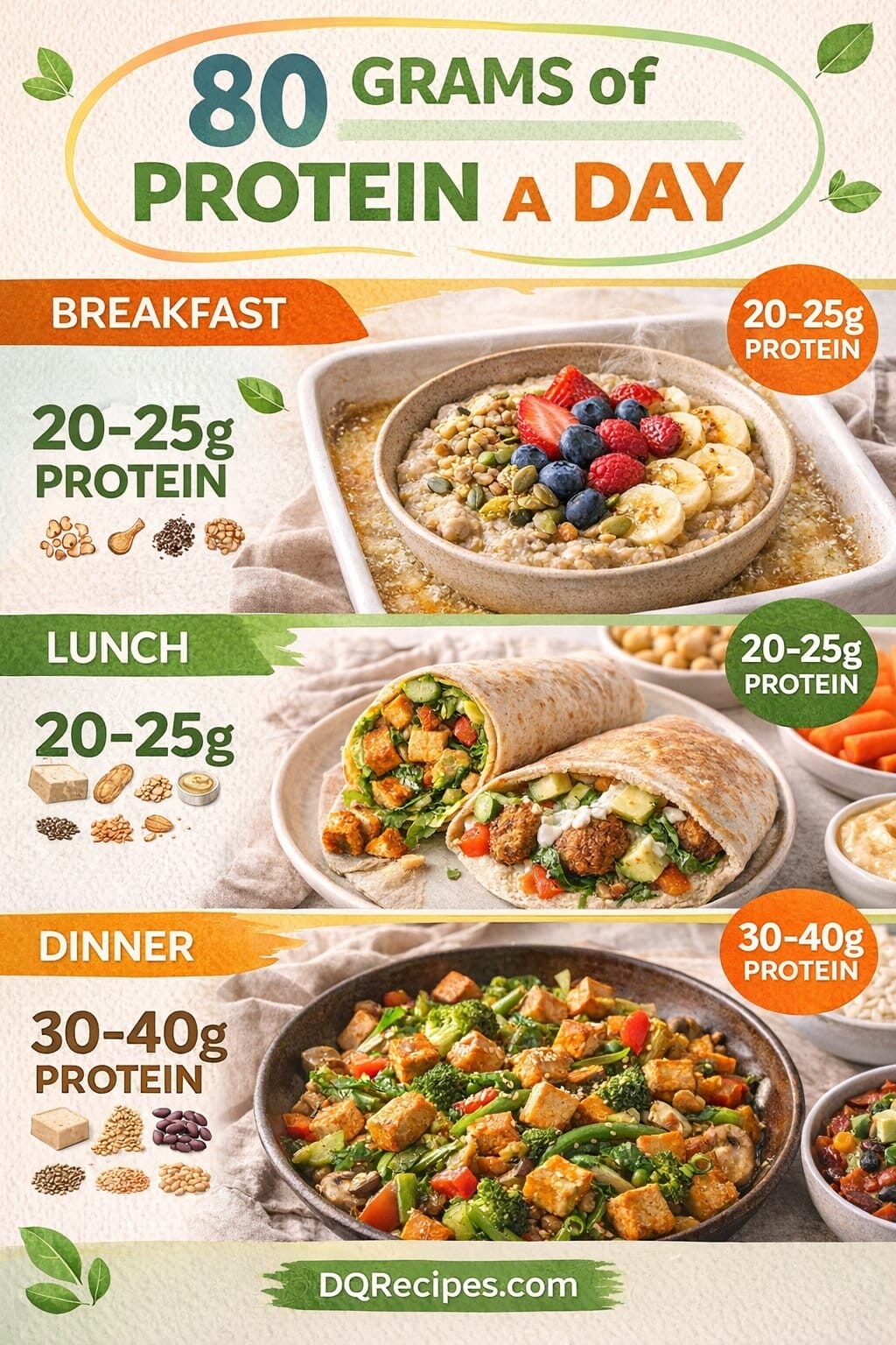 80 grams vegan Protien a day