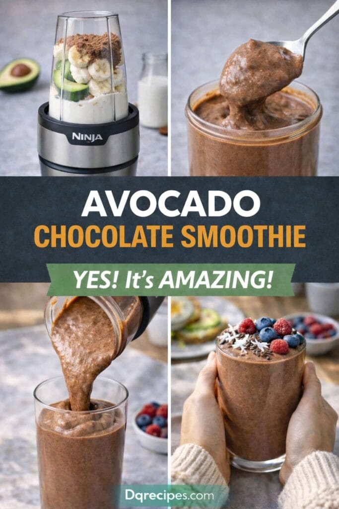 Avocado with Chocolate Smoothie