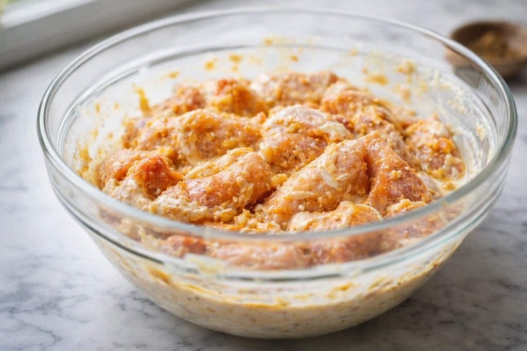 Marinate the chicken