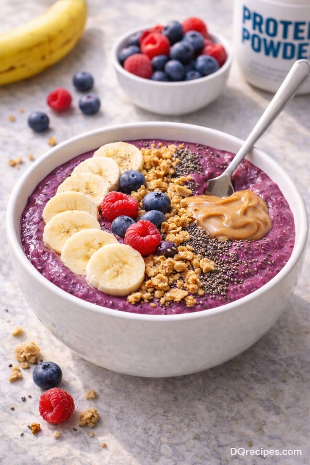 Vegan Protien Protein Smoothie Bowl