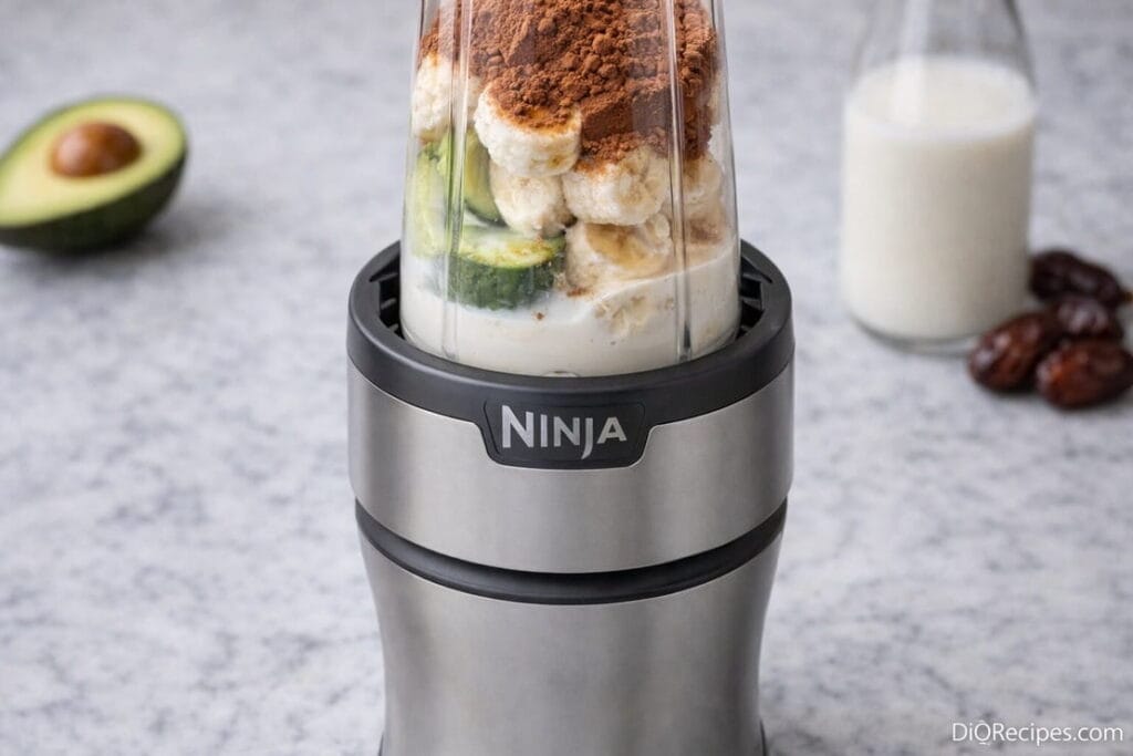 ninja blender for avocado chocolate smoothie